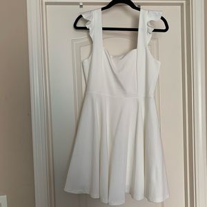 white vestique skater dress